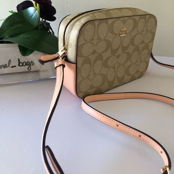 Coach Bags Coach Mini Camera Crossbody Bag Khaki Faded Blush Poshmark